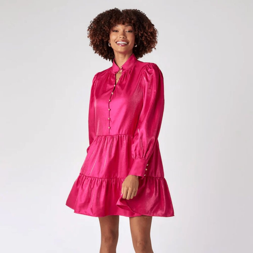 Crosby Blaise Pink Punch Dress
